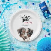 Australische herder hond bruiloft cocktail papieren bordje (Feest)