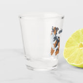 Australische herder hond gepersonaliseerd shot glas (Links)