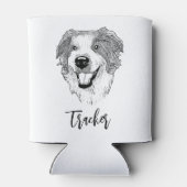 Australische herder hond gepersonaliseerde hand te blikjeskoeler (Achterkant)