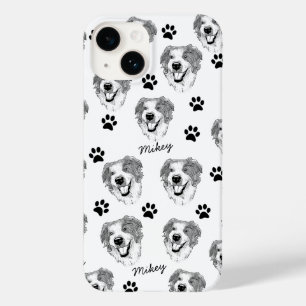 Australische herder hond gepersonaliseerde hand te Case-Mate iPhone 14 hoesje