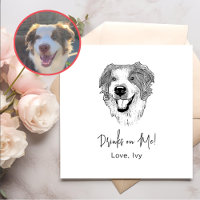 Australische herder hond hand tekening gepersonali