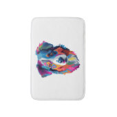 Australische herder hond kleurrijk badmat (Voorkant Verticaal)