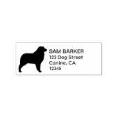 Australische Herder Hond Silhouet Retouradres Rubberstempel (Gestempeld)