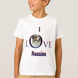Australische Herder Ik Liefde T-shirt