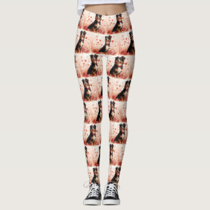 Australische Herder met Rozen - Valentijnsdag Leggings
