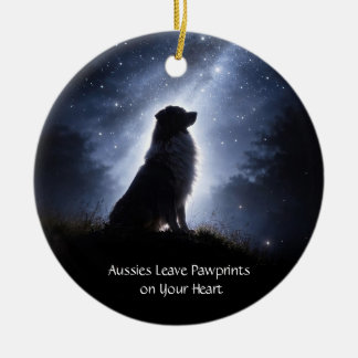 Australische Herder of Aussie kerstvakantie Keramisch Ornament