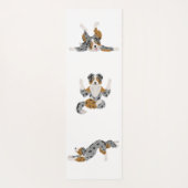 Australische herder pooia yoga mat (Achterkant)