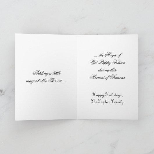 Australische Herder prettige feestdagen (plural:) (Binnen)