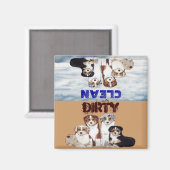 Australische Herder Puppy Vaatwasser Magnet Magneet (Voorkant / Achterkant)