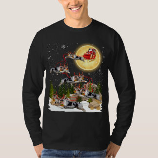 Australische herder rendier Kerstmis Hond Rijden T-shirt