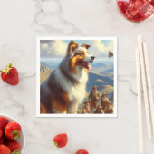 Australische herder schilderij Servet (Insitu)