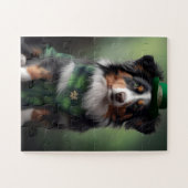 Australische herder Sint Patrick Legpuzzel (Horizontaal)