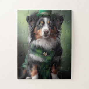 Australische herder Sint Patrick Legpuzzel
