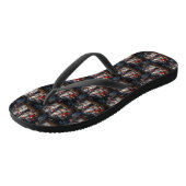 Australische herder sneeuwslee kerstdecor teenslippers (Schuin)