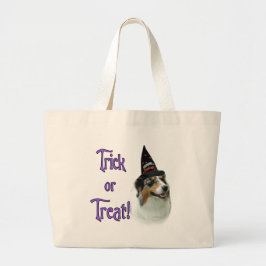 Australische herder truc grote tote bag