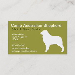 Australische Herder Visitekaartje