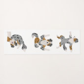 Australische herder-yoga yogamat (Achterkant (horizontaal))