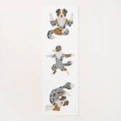 Australische herder-yoga yogamat (Achterkant)