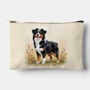 Australische Herder Zwarte Driekleurige Aussie Hon Etui