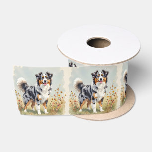 Australische Herderhond Merle Lange Staart Lint