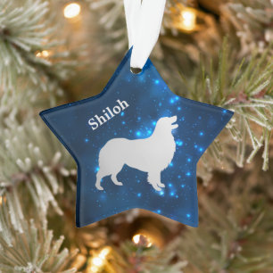 Australische Herderhond Ster Gepersonaliseerde Orn Ornament