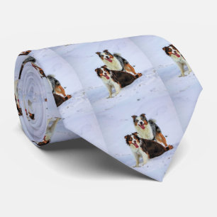 Australische herderkoppels stropdas