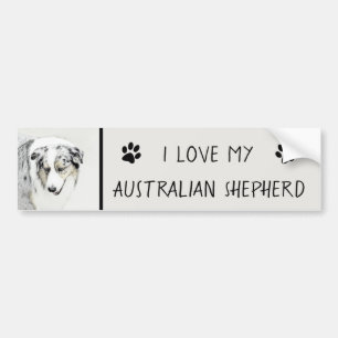 Australische herderschilderkunst - Oorspronkelijke Bumpersticker