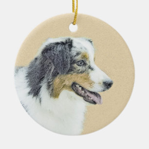 Australische herderschilderkunst - Oorspronkelijke Keramisch Ornament