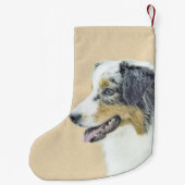 Australische herderschilderkunst - Oorspronkelijke Kleine Kerstsok (Achterkant)