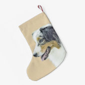 Australische herderschilderkunst - Oorspronkelijke Kleine Kerstsok (Achterkant (Hangend))