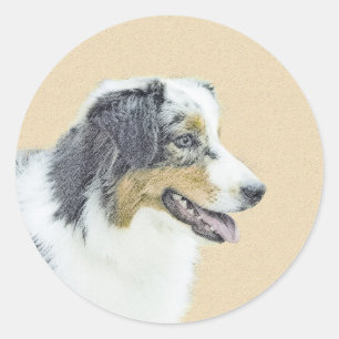 Australische herderschilderkunst - Oorspronkelijke Ronde Sticker