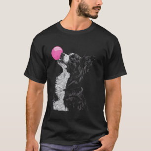 Australische herdershond Blaast Kauwgombellen T-shirt
