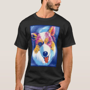 Australische Herdershond Huisdier Dier Schilderen  T-shirt