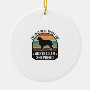 Australische Herdershond Huisdier Liefhebber Vinta Keramisch Ornament