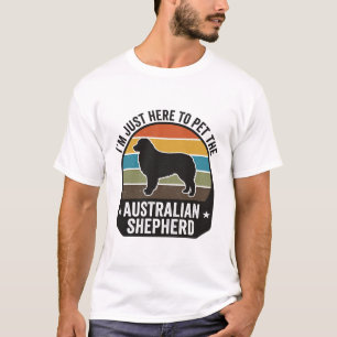 Australische Herdershond Huisdierliefhebber Vintag T-shirt