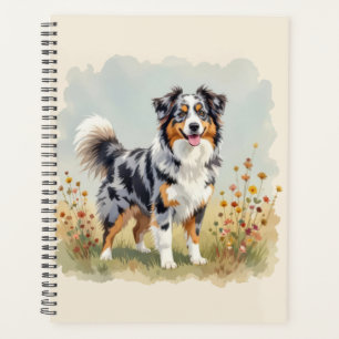 Australische Herdershond Merle Lange Staart Planner