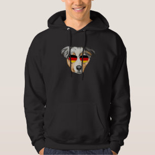 Australische herdershond met Duitse vlag Duitsland Hoodie