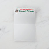 Australische Herdershond Rendier Feestdagen Kaart (Binnen)