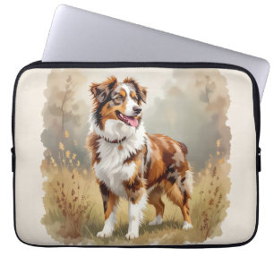 Australische Herdershond Rode Merle Aussie Laptop Sleeve