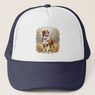 Australische Herdershond Rode Merle Aussie Trucker Pet