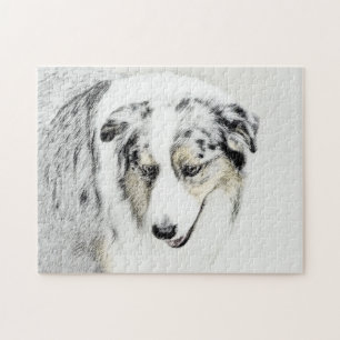 Australische Herdershond Schilderij - Originele Ho Legpuzzel