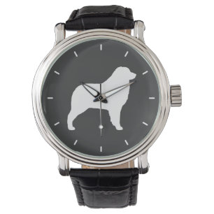 Australische Herdershond Silhouet Horloge