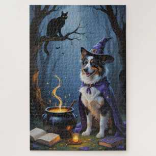 Australische Herdershond Whimsical Halloween Schil Legpuzzel