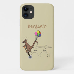 Australische humor kangaroo cartoon afbeelding iPhone 11 hoesje