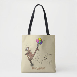 Australische humor kangaroo cartoon afbeelding draagtas