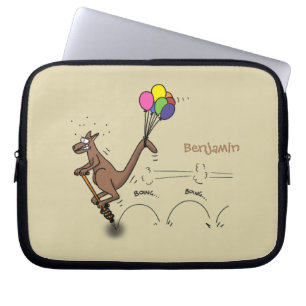 Australische humor kangaroo cartoon afbeelding laptop sleeve