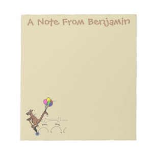 Australische humor kangaroo cartoon afbeelding notitieblok