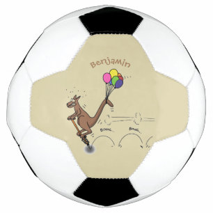Australische humor kangoeroe cartoon illustratie voetbal