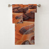 Australische Iguana Lizard Wildlife Scene Bad Handdoek (Insitu)