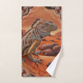 Australische Iguana Lizard Wildlife Scene Bad Handdoek (Handdoek)